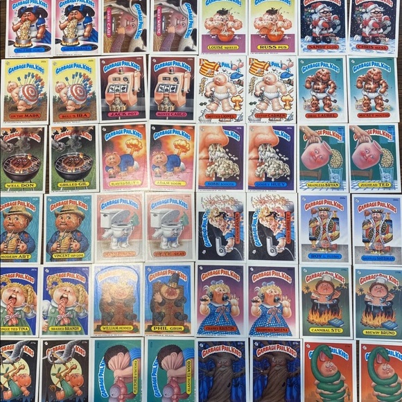 Vintage Garbage Pail Kids Trading Cards/Stickers Series 7 Full Complete Set - Picture 2 of 4